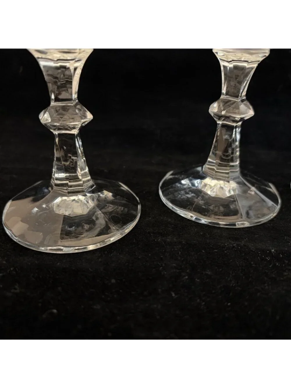 Nachtmann Germany Cut Crystal Wine Goblets Set of 4 6.25